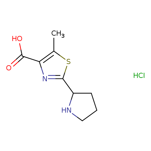 5-methyl-2-(pyrrolidin-2-yl)-1,3-thiazole-4-carboxylic acid hydrochloride