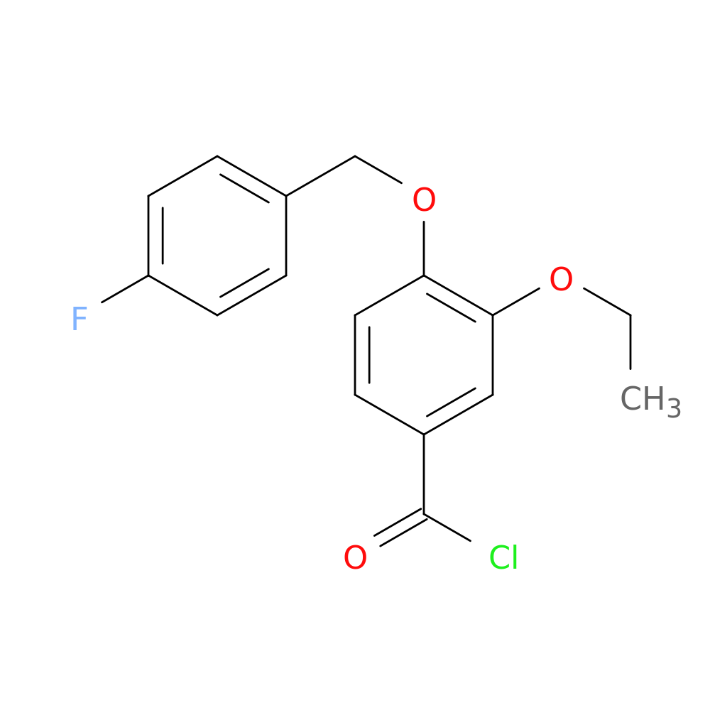 3-Ethoxy-4-[(4-fluorobenzyl)oxy]benzoyl chloride