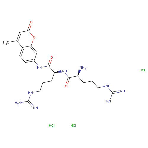 L-Argininamide, L-arginyl-N-(4-methyl-2-oxo-2H-1-benzopyran-7-yl)-, trihydrochloride (9CI)