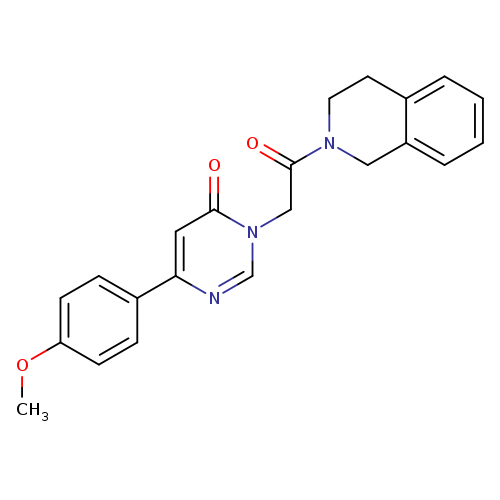 6-(4-methoxyphenyl)-3-[2-oxo-2-(1,2,3,4-tetrahydroisoquinolin-2-yl)ethyl]-3,4-dihydropyrimidin-4-one