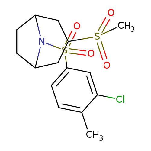8-(3-chloro-4-methylbenzenesulfonyl)-3-methanesulfonyl-8-azabicyclo[3.2.1]octane
