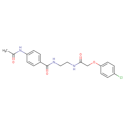2-(4-chlorophenoxy)-N-{2-[(4-acetamidophenyl)formamido]ethyl}acetamide