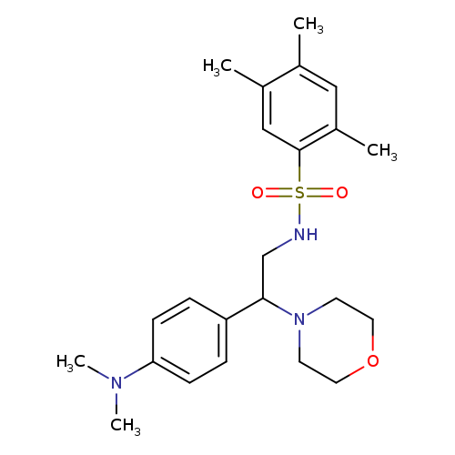 N-{2-[4-(dimethylamino)phenyl]-2-(morpholin-4-yl)ethyl}-2,4,5-trimethylbenzene-1-sulfonamide
