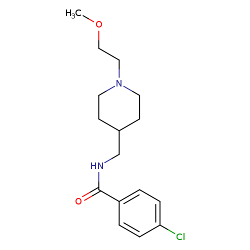 4-chloro-N-{[1-(2-methoxyethyl)piperidin-4-yl]methyl}benzamide