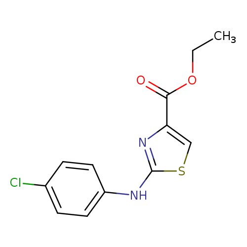 4-Thiazolecarboxylic acid, 2-[(4-chlorophenyl)amino]-, ethyl ester