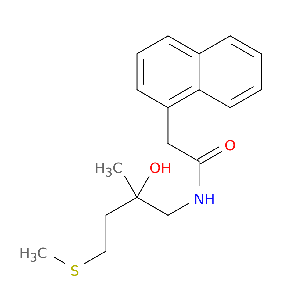 N-[2-hydroxy-2-methyl-4-(methylsulfanyl)butyl]-2-(naphthalen-1-yl)acetamide