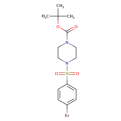 1-Piperazinecarboxylic acid, 4-[(4-bromophenyl)sulfonyl]-, 1,1-dimethylethyl ester