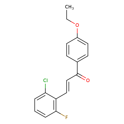 (2E)-3-(2-chloro-6-fluorophenyl)-1-(4-ethoxyphenyl)prop-2-en-1-one