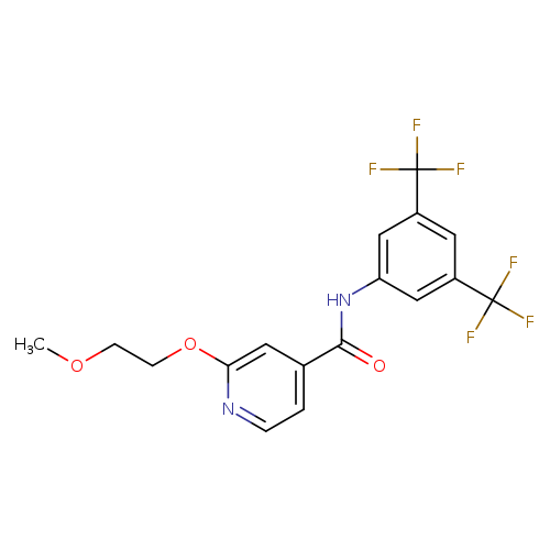 N-[3,5-bis(trifluoromethyl)phenyl]-2-(2-methoxyethoxy)pyridine-4-carboxamide