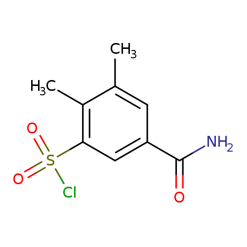 5-carbamoyl-2,3-dimethylbenzene-1-sulfonyl chloride