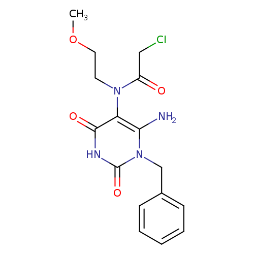N-(6-amino-1-benzyl-2,4-dioxo-1,2,3,4-tetrahydropyrimidin-5-yl)-2-chloro-N-(2-methoxyethyl)acetamide