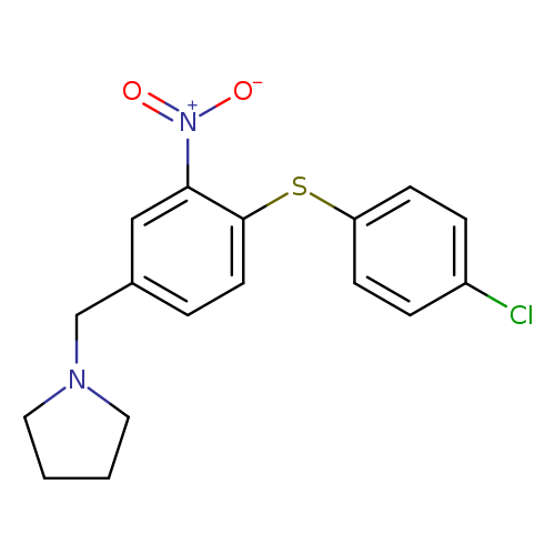 1-({4-[(4-chlorophenyl)sulfanyl]-3-nitrophenyl}methyl)pyrrolidine