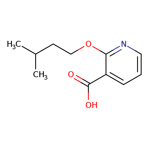 2-(3-methylbutoxy)pyridine-3-carboxylic acid
