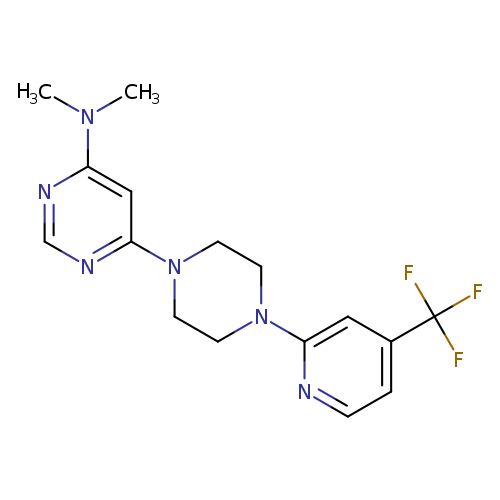 N,N-dimethyl-6-{4-[4-(trifluoromethyl)pyridin-2-yl]piperazin-1-yl}pyrimidin-4-amine