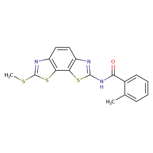 2-methyl-N-[11-(methylsulfanyl)-3,12-dithia-5,10-diazatricyclo[7.3.0.0^{2,6}]dodeca-1(9),2(6),4,7,10-pentaen-4-yl]benzamide