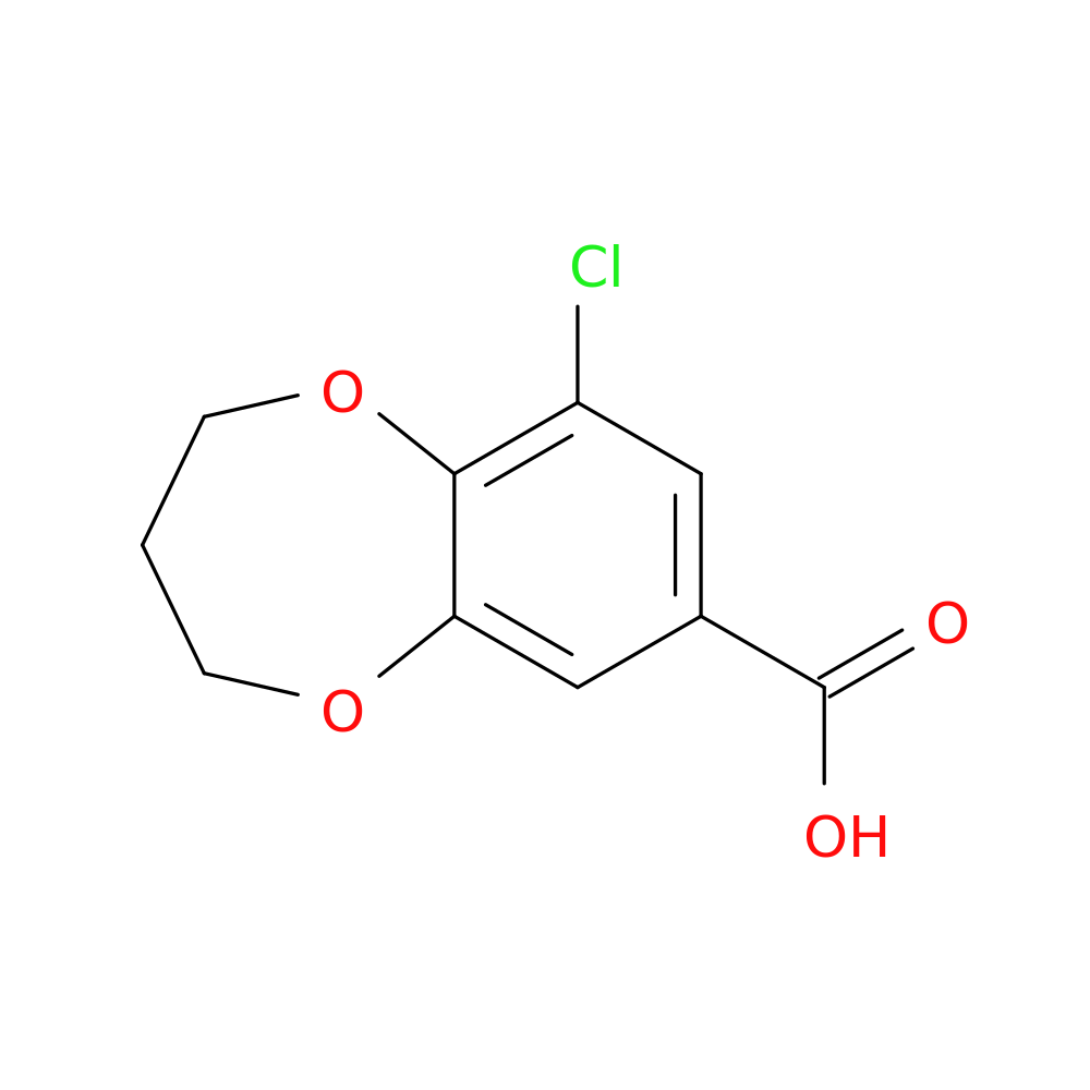 9-Chloro-3,4-dihydro-2H-benzo[b][1,4]dioxepine-7-carboxylic acid