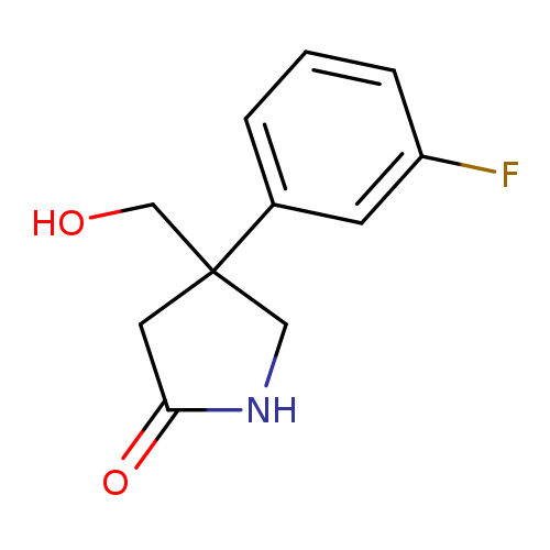 4-(3-fluorophenyl)-4-(hydroxymethyl)pyrrolidin-2-one