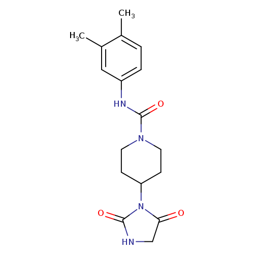N-(3,4-dimethylphenyl)-4-(2,5-dioxoimidazolidin-1-yl)piperidine-1-carboxamide