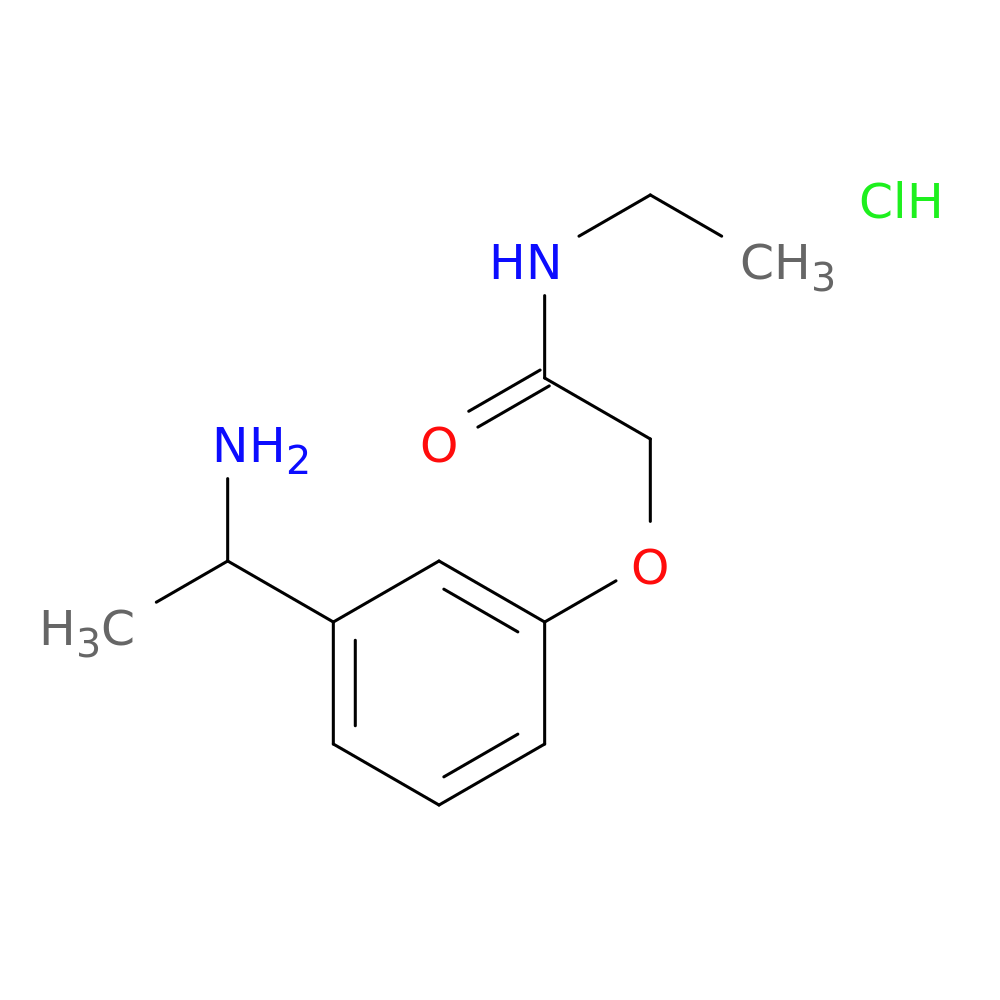 2-[3-(1-aminoethyl)phenoxy]-N-ethylacetamide hydrochloride