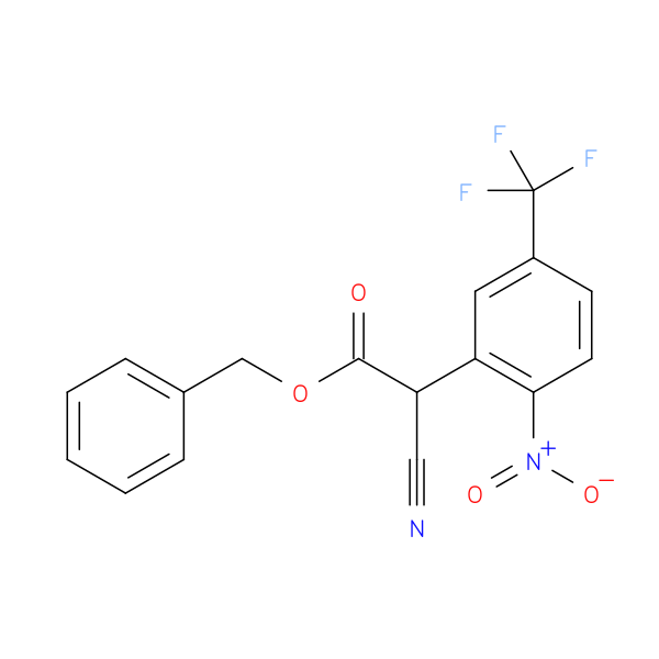 Benzyl 2-cyano-2-(2-nitro-5-(trifluoromethyl)phenyl)acetate