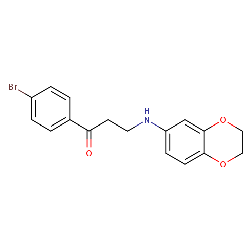 1-(4-Bromophenyl)-3-((2,3-dihydrobenzo[b][1,4]dioxin-6-yl)amino)propan-1-one