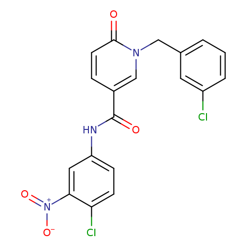 N-(4-chloro-3-nitrophenyl)-1-[(3-chlorophenyl)methyl]-6-oxo-1,6-dihydropyridine-3-carboxamide