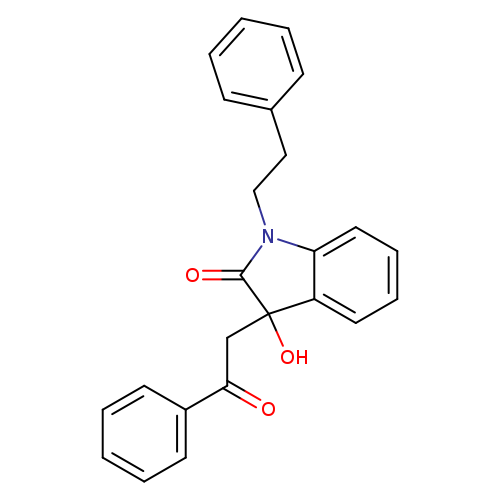 3-hydroxy-3-(2-oxo-2-phenylethyl)-1-(2-phenylethyl)-1,3-dihydro-2H-indol-2-one