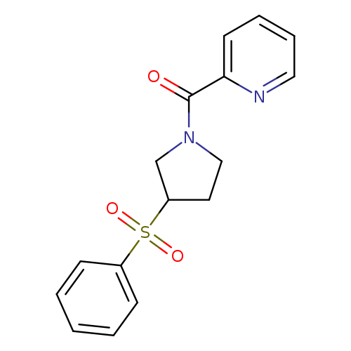 2-[3-(benzenesulfonyl)pyrrolidine-1-carbonyl]pyridine