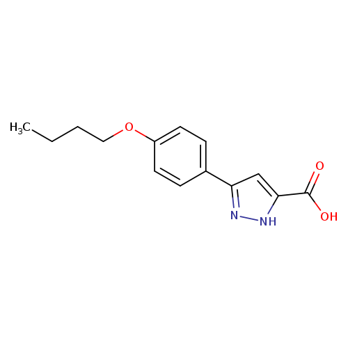 3-(4-Butoxyphenyl)-1h-pyrazole-5-carboxylic acid