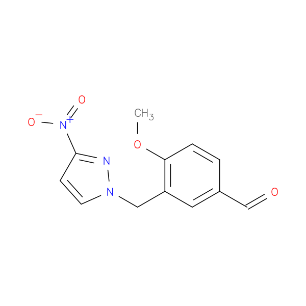 4-Methoxy-3-[(3-nitro-1h-pyrazol-1-yl)methyl]benzaldehyde
