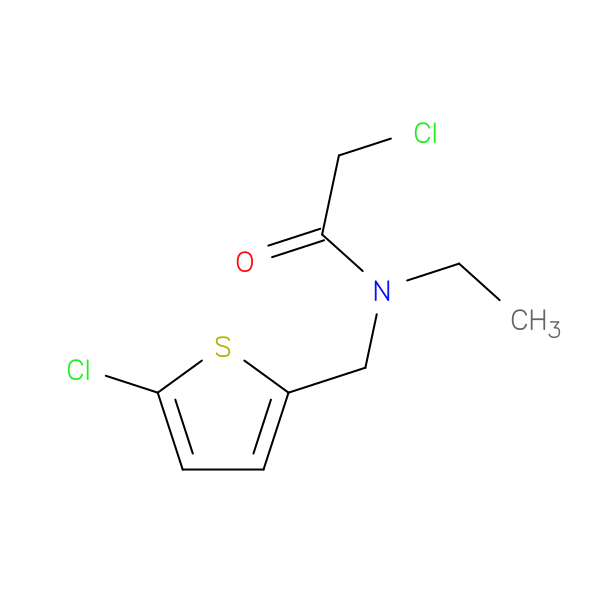2-chloro-N-[(5-chlorothiophen-2-yl)methyl]-N-ethylacetamide