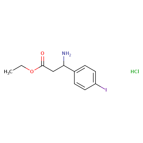Ethyl 3-amino-3-(4-iodophenyl)propanoate, HCl