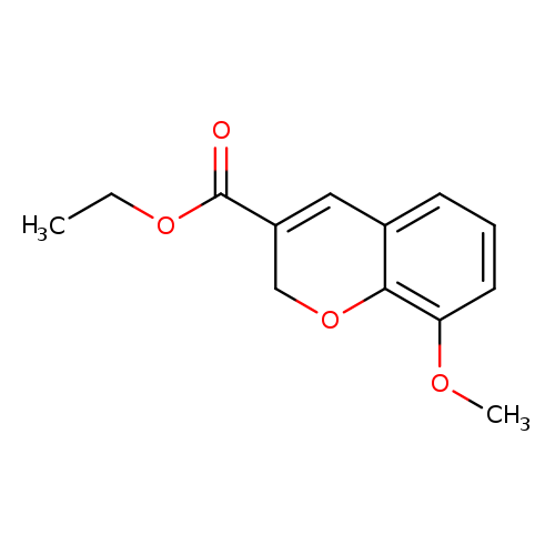 2H-1-Benzopyran-3-carboxylic acid, 8-methoxy-, ethyl ester