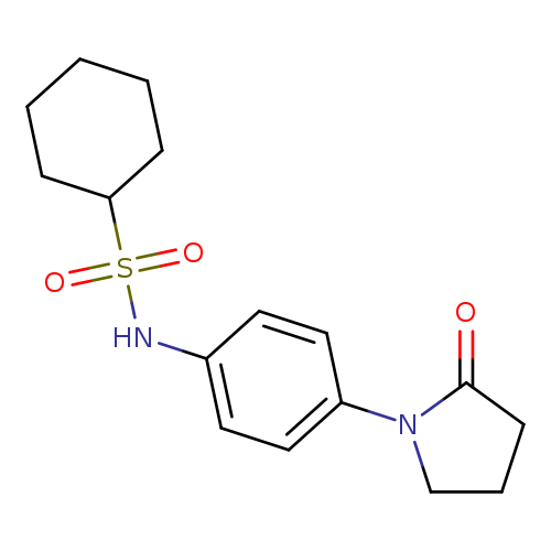 N-[4-(2-oxopyrrolidin-1-yl)phenyl]cyclohexanesulfonamide