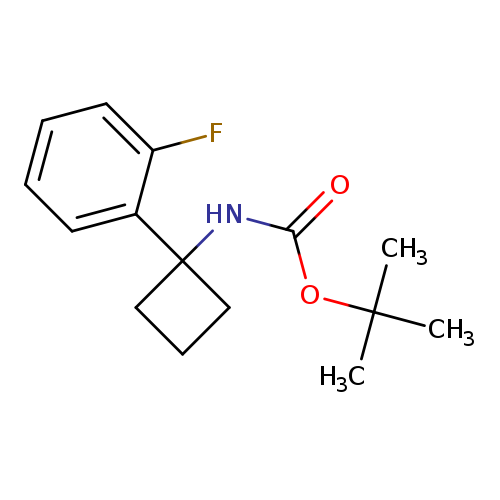 tert-Butyl N-[1-(2-fluorophenyl)cyclobutyl]carbamate
