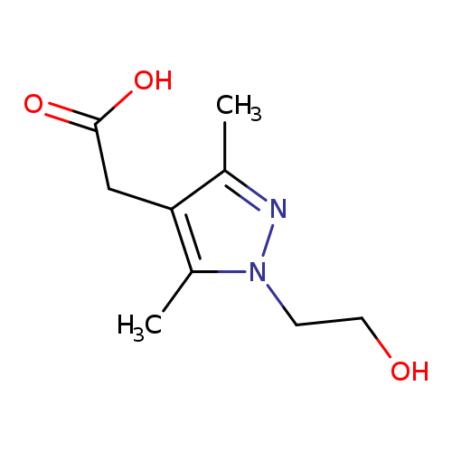 2-[1-(2-hydroxyethyl)-3,5-dimethyl-1H-pyrazol-4-yl]acetic acid