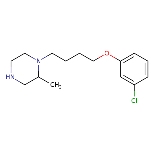 1-[4-(3-chlorophenoxy)butyl]-2-methylpiperazine