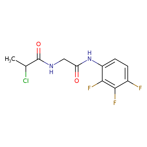 2-chloro-N-{[(2,3,4-trifluorophenyl)carbamoyl]methyl}propanamide