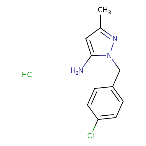 1-[(4-chlorophenyl)methyl]-3-methyl-1H-pyrazol-5-amine hydrochloride