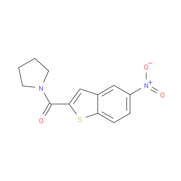 1-(5-nitro-1-benzothiophene-2-carbonyl)pyrrolidine