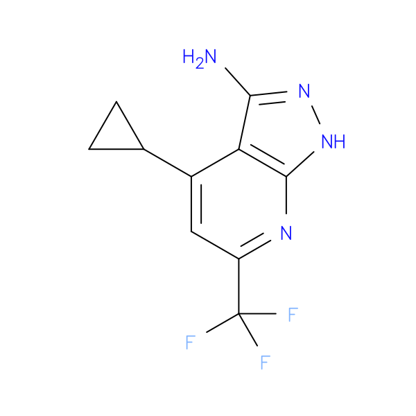 4-cyclopropyl-6-(trifluoromethyl)-1H-pyrazolo[3,4-b]pyridin-3-amine