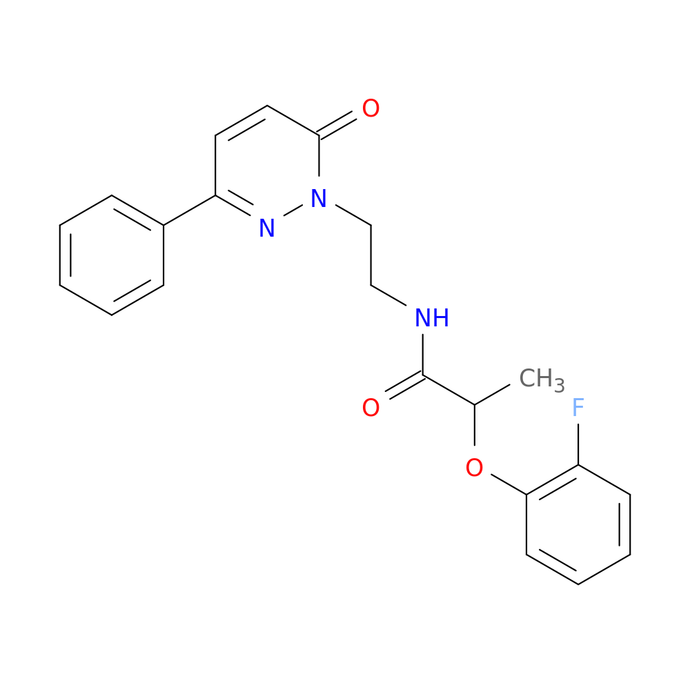 2-(2-fluorophenoxy)-N-[2-(6-oxo-3-phenyl-1,6-dihydropyridazin-1-yl)ethyl]propanamide