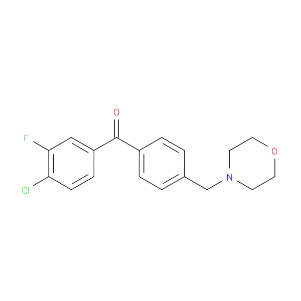 4-Chloro-3-fluoro-4'-morpholinomethyl benzophenone