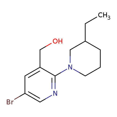 [5-bromo-2-(3-ethylpiperidin-1-yl)pyridin-3-yl]methanol