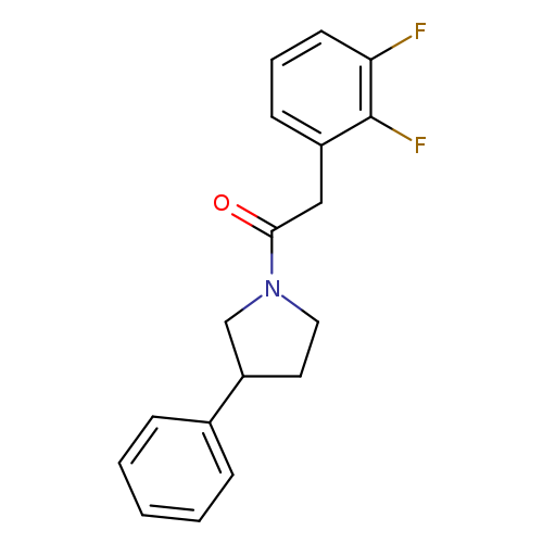 2-(2,3-difluorophenyl)-1-(3-phenylpyrrolidin-1-yl)ethan-1-one