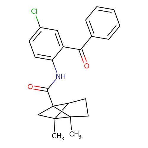 N-(2-benzoyl-4-chlorophenyl)-2,6-dimethyltricyclo[3.2.0.0^{2,6}]heptane-1-carboxamide