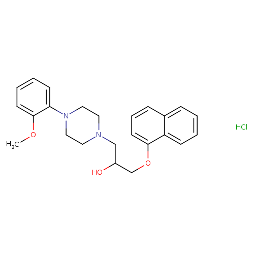4-(2-Methoxyphenyl)-α-[(1-naphthalenyloxy)methyl]-1-piperazineethanolhydrochloride