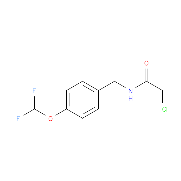 2-chloro-N-{[4-(difluoromethoxy)phenyl]methyl}acetamide