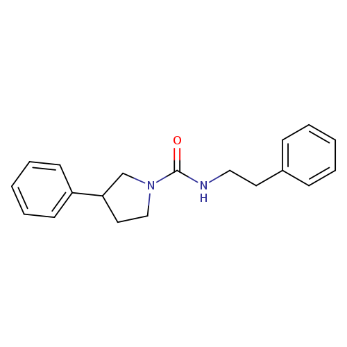 3-phenyl-N-(2-phenylethyl)pyrrolidine-1-carboxamide