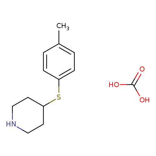 4-[(4-Methylphenyl)thio]piperidine carbonic acid (1:1)